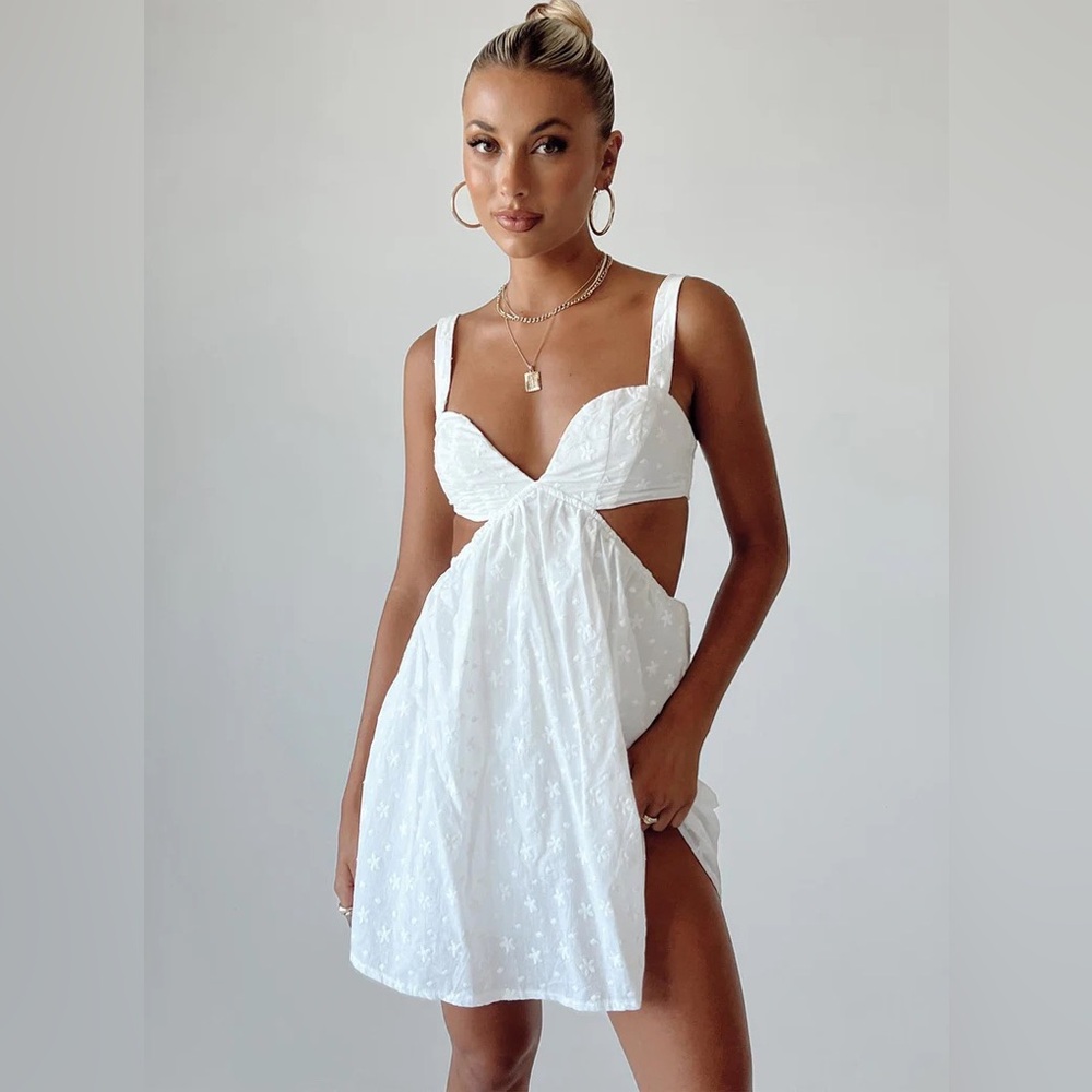 KHALIA MINI DRESS WHITE